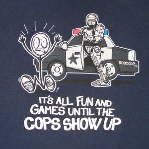 ROBOCOP Tshirt, 2XL, Blue Novelty, Mashup, SS